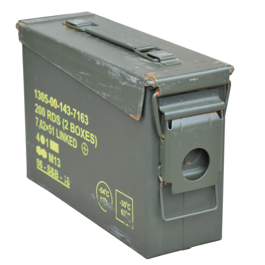 Small hermetic metal chest box H0