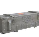 solid wooden military transport box