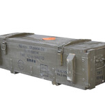 solid wooden military transport box