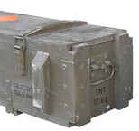 solid wooden military transport box