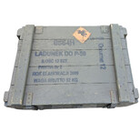 Drewniana masywna skrzynia na ładunki do P-50 bardzo pojemna, wytrzymała 