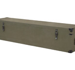 Robust military transport box with fittings