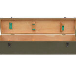 Robust military transport box with fittings