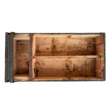 Wooden box chest 84cm 
