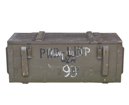 Military chest box after magazines