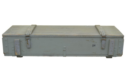 Wooden military box chest 60L