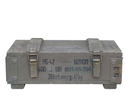 Military chest box for F1 grenades