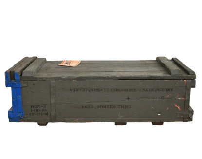 Wooden box chest 84cm 