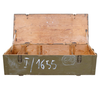 Wooden box chest for PM wz. 1943/52