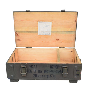 Military chest box for F1 grenades