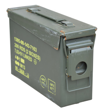 Small hermetic metal chest box H0